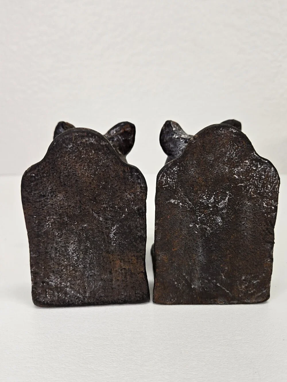 VTG Cast Iron‎ Pig Bookends Set 2 Heavy Rustic Farmhouse Country Decor Black
